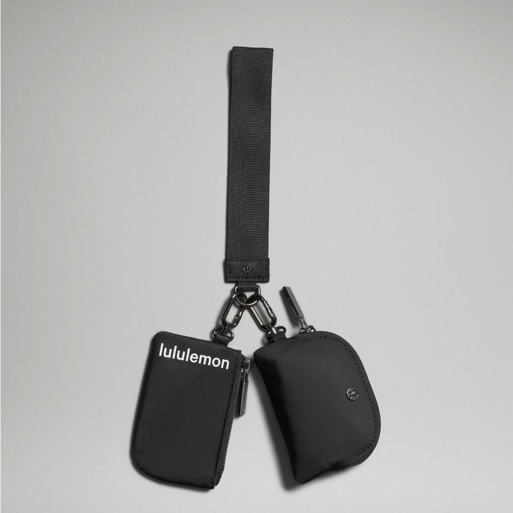 lululemon athletica Black Dual Pouch Wristlet